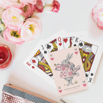 Vintage Alice In Wonderland Rabbit Playing Card by moodthology at Zazzle