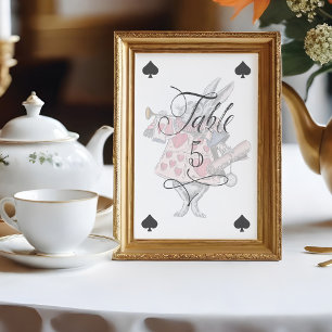 Vintage Alice in Wonderland Rabbit Playing Card