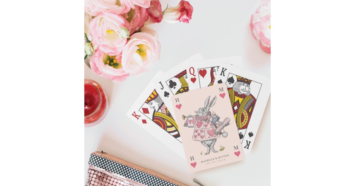 Jessica Rabbit Playing Card Vintage Alice in Wonderland Rabbit Playing Card | Zazzle