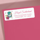 Vintage Alice in Wonderland Sitting In Green Chair Label<br><div class="desc">Beautifully designed vintage Alice in Wonderland address label. Perfect for Alice in Wonderland lovers. Features a mix of our own hand-drawn original florals and artwork. We've meticulously restored the iconic Alice in Wonderland illustrations by hand sketching them and bringing them to life with beautiful watercolor undertones. The design features Alice...</div>