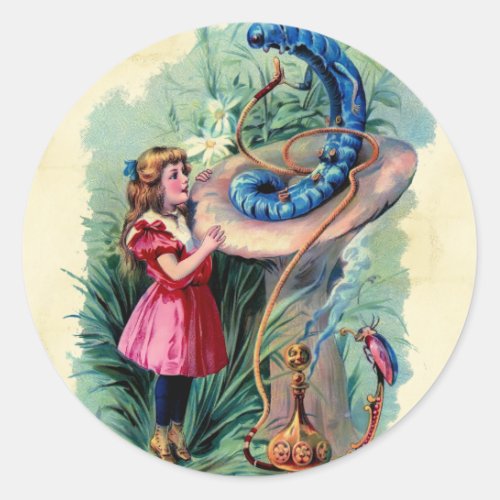Vintage Alice In Wonderland Sticker