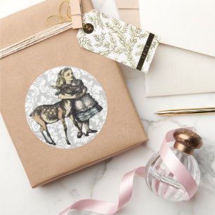 Vintage Alice In Wonderland STICKER