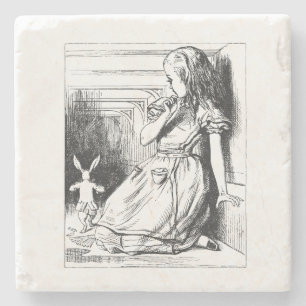 Vintage Alice in Wonderland Stone Coaster