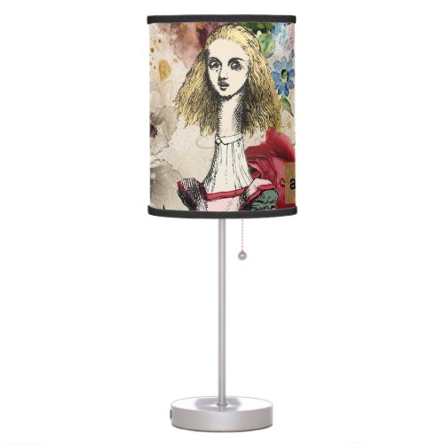 Vintage Alice in Wonderland Table Lamp