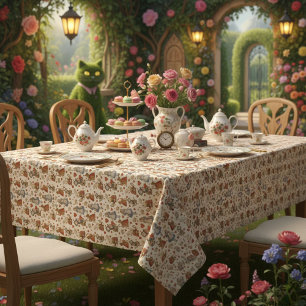 Vintage Alice in Wonderland  Tablecloth