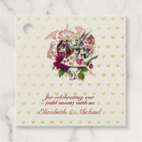 Vintage Alice In Wonderland Tea Party BABY SHOWER Favor Tags