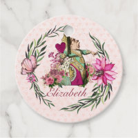 Vintage Alice In Wonderland Tea Party BABY SHOWER Favor Tags