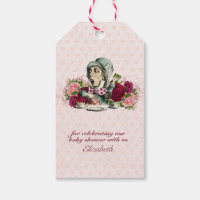 Vintage Alice In Wonderland Tea Party BABY SHOWER Gift Tags