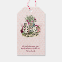 Vintage Alice In Wonderland Tea Party BABY SHOWER Gift Tags