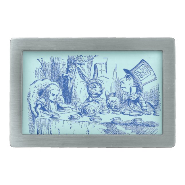 Vintage Alice in Wonderland Tea Party Belt Buckle (Front)
