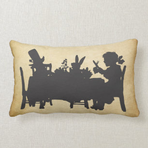 Vintage Alice in Wonderland Tea Party Cushion