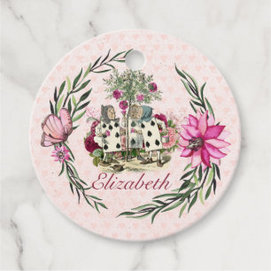 Vintage Alice in Wonderland Tea Party Custom Party Favor Tags