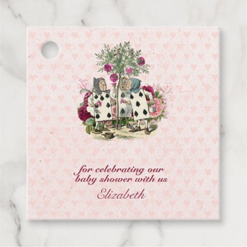 Vintage Alice in Wonderland Tea Party Custom Party Favor Tags