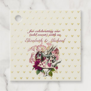 Vintage Alice in Wonderland Tea Party Custom Party Favor Tags