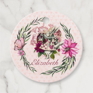 Vintage Alice in Wonderland Tea Party Custom Party Favor Tags