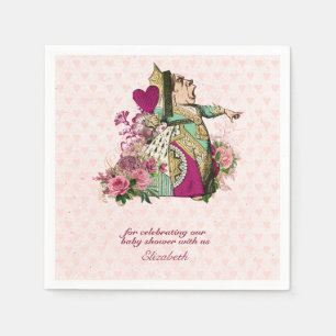 Vintage Alice in Wonderland Tea Party Custom Party Napkins