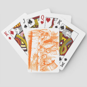 Vintage Alice in Wonderland Tea Party Poker Cards