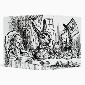 Vintage Alice in Wonderland, Tea Party Scene 3 Ring Binder