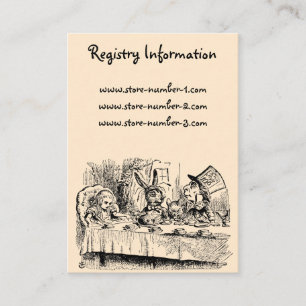 Vintage Alice in Wonderland, Tea Party Scene Business Card
