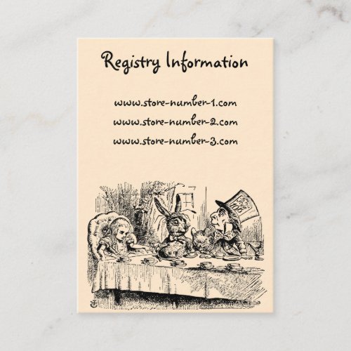 Vintage Alice in Wonderland Tea Party Scene Business Card