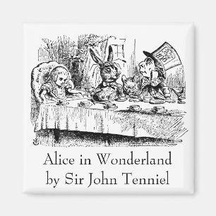 Vintage Alice in Wonderland, Tea Party Scene Magnet