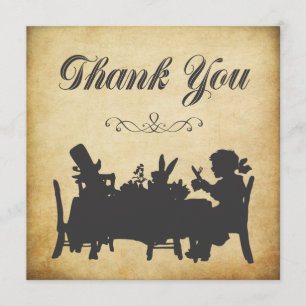 Vintage Alice in Wonderland Tea Party Thank You
