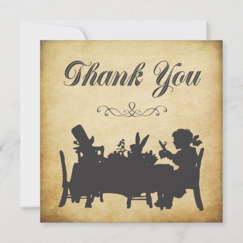 Vintage Alice in Wonderland Tea Party Thank You