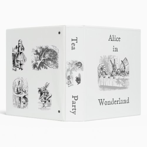 Vintage Alice in Wonderland Tea Planner Binder