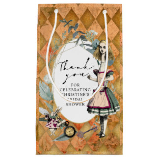 Vintage Alice in Wonderland Thank You Small Gift Bag