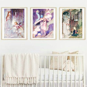 Vintage Alice in Wonderland The Caterpillar Poster