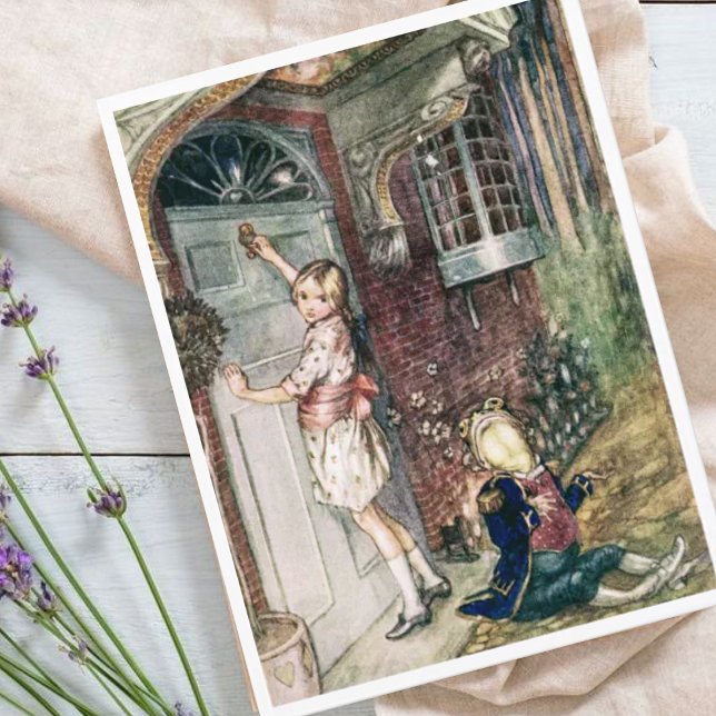 Vintage Alice in Wonderland The Frog Footman Postcard (Creator Uploaded)