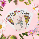 Vintage Alice in Wonderland The Mad Hatter Playing Cards<br><div class="desc">Beautifully designed vintage Alice in Wonderland-themed wedding playing cards. Perfect for an Alice in Wonderland-themed wedding. We've meticulously restored the iconic Alice in Wonderland vintage Alice Mad Hatter character illustrations by hand sketching them and bringing them to life with beautiful watercolor undertones. The playing cards are designed like a playing...</div>