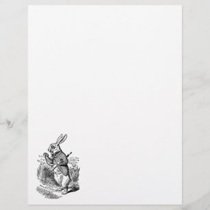 Vintage Alice in Wonderland the White Rabbit Watch Flyer