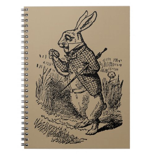 Vintage Alice in Wonderland the White Rabbit Watch Notebook