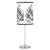 Vintage Alice in Wonderland the White Rabbit Watch Table Lamp (Back)