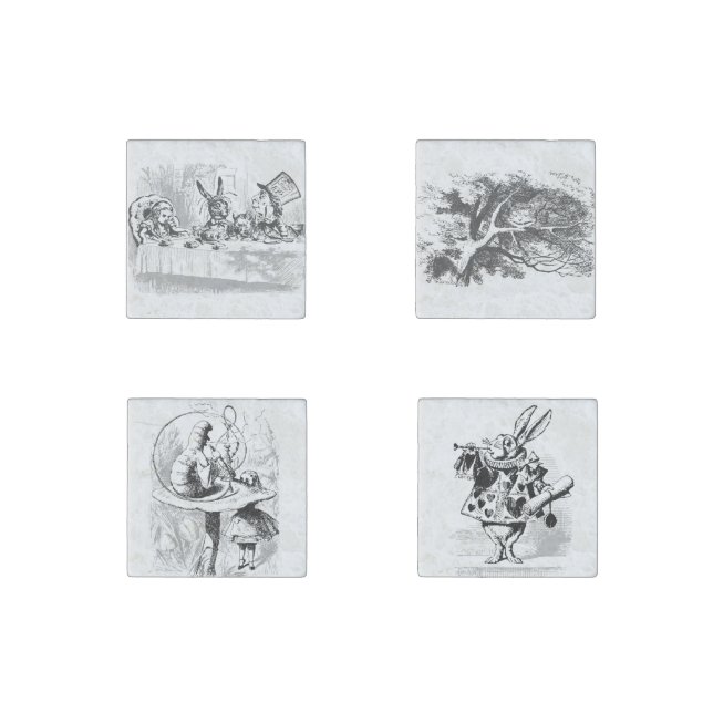 Vintage Alice in Wonderland Theme Magnet Set (Front)