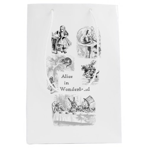 Vintage Alice in Wonderland Themed Gift Bag