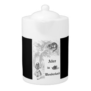 Vintage Alice in Wonderland Themed Teapot