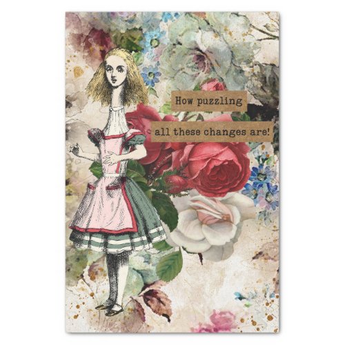 Vintage Alice in Wonderland  Tissue Paper