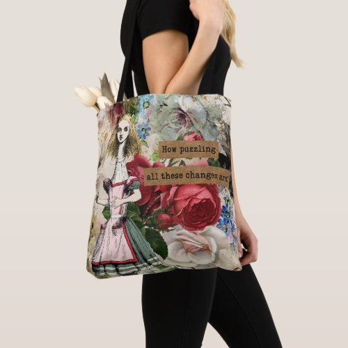 Vintage Alice in Wonderland Tote Bag