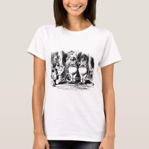 Vintage Alice in Wonderland Tweedledum Tweedledee T_Shirt