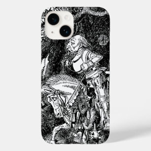 Vintage Alice in Wonderland White Knight on Horse Case-Mate iPhone 14 Case