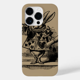 Vintage Alice in Wonderland White Rabbit as Herald Case-Mate iPhone 14 Pro Case