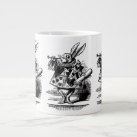 Vintage Alice in Wonderland White Rabbit as Herald
