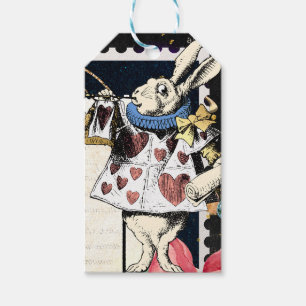 Vintage Alice in Wonderland White Rabbit Gift Tags