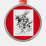 Vintage Alice In Wonderland White Rabbit Ornament at Zazzle