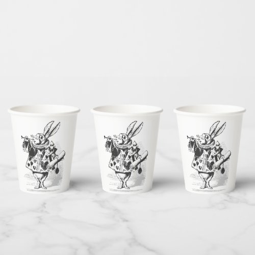 Vintage Alice in Wonderland White Rabbit Paper cup