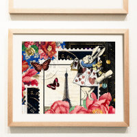 Vintage Alice in Wonderland White Rabbit