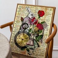 Vintage Alice in Wonderland White Rabbit