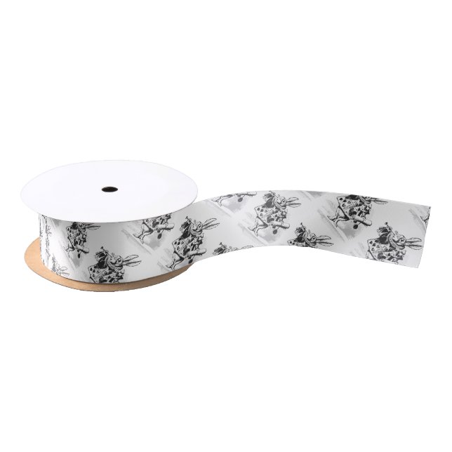 Vintage Alice in Wonderland White Rabbit Ribbon (Spool)